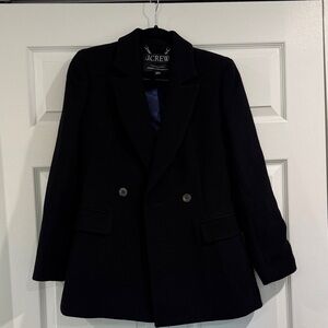 J. Crew Elegant Black Double-Breasted Blazer